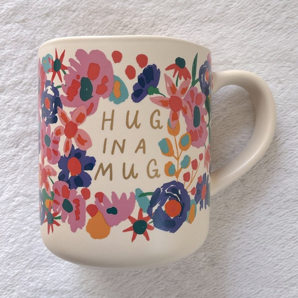 OPALHOUSE Mug - Beige Floral “Hug in a Mug” - Picture 1 of 4
